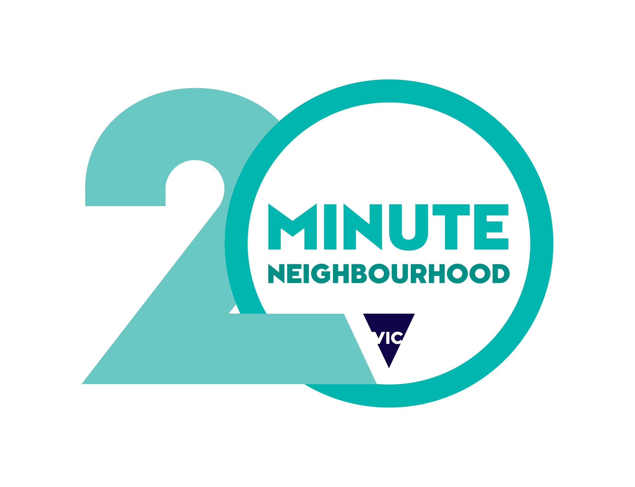 20 Minute Neighbourhood Victoria brand mark